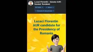 Lucaci Florentin - AUR candidate for the Presidency of Romania