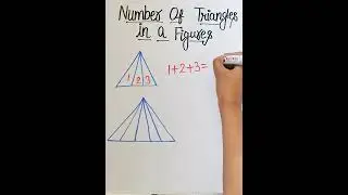 How to find Number of Triangles in a Figure 👍🤔