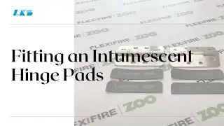 Fitting Intumescent Hinge Pads