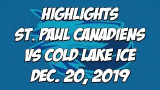 HIGHLIGHTS | Cold Lake Ice VS St. Paul Canadiens Dec. 20, 2019 | NEAJBHL