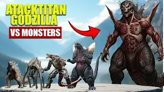 Atack titangodzilla vs Giant Monsters|3D Monster Size Comparoson 2025
