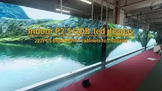 Indoor P2.5 GOB led display,led wall with 640x480mm aluminum cabinet#ledvdi #leddisplaymanufacturer