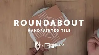 Block Shop x Fireclay Tile Roundabout Handpainted Tile