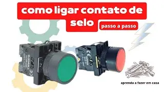 Como ligar (fazer) contato de selo passo a passo