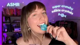 ASMR ✨Edible Crystals✨ Mukbang + Whispers🍬
