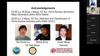 Yi-Zhuang You (UCSD): Fermi Surface Anomaly and Symmetric Mass Generation @ UCSB 3/31/2023