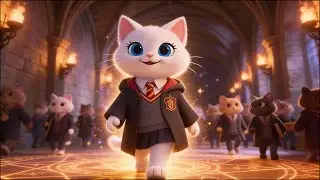 😻Cute Kitten Going to Magic School for the First Time ✨| #CuteKitten #CatLife #catlovers