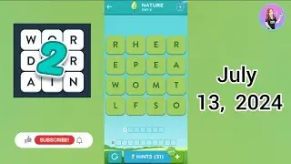 WordBrain 2 Nature Event Day 6 July 13, 2024 Solution
