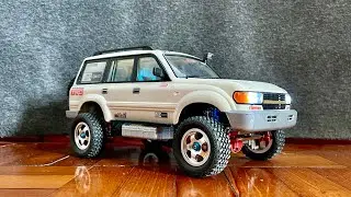 Lowered C54 LC80 1:16 Scale WPL RC, Full metal upgrade, MN Metal Axless 2Speed 370 Motor Indoor Test