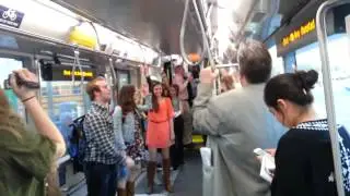 Flash mobbing streetcar