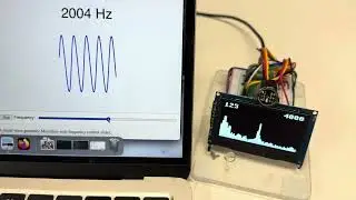 Spectrum Analyzer using FFT running on Raspberry Pi Pico 2
