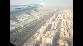 Landing at Kuwait Intl airport from Cochin | Kuwait airways.
