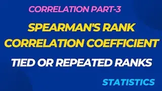 Spearman's rank correlation coefficient|Tied or repeated ranks|correlation|statistics