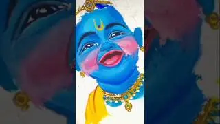 Lord krishna drawing❤️✨#krishna​ #drawing​ #art​ #radhakrishna#shortsfeed#viral#iskcon​#shorts​#yt​