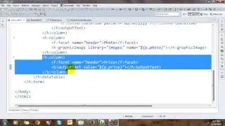 JSF DataTable