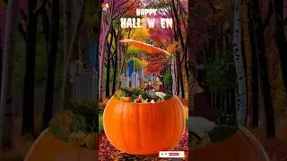 Halloween magic inside the pumpkin | Photo Manipulation Art in Canva #halloween#canva#CanvaTutorial