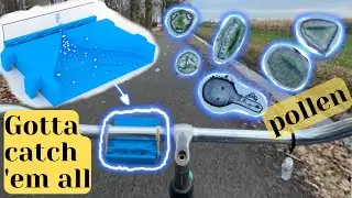 Capturing pollen on a bike (3D printed particle accelerator)