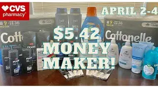 CVS 4/2-4/8 | $190 worth of products for a $5.42 Money Maker! | Diapers and Toilet Paper