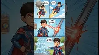 Captain Varenya Superpowers 🦸 💪 #youtubeshorts #marvel #kidslearning #viral #comics #superhero