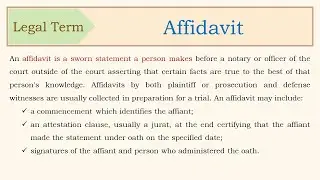 Affidavit
