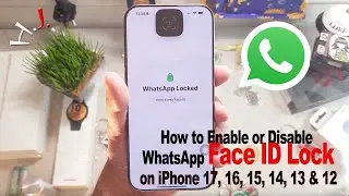 Как включить или отключить блокировку Face ID в WhatsApp 🔒📲 на iPhone 17, 16, 15, 14, 13 и 12