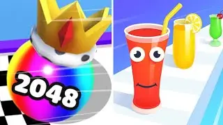 Ball Merge 2048 vs Juice Run Walkthrough Android iOS Gameplay DS3ND3