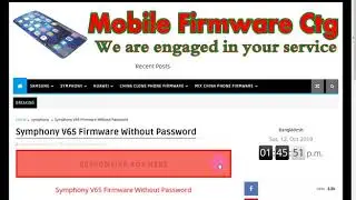 Symphony V65 Firmware Without Password