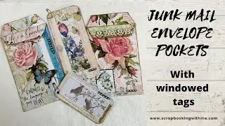 EASY JUNK MAIL POCKETS WITH WINDOW CHARM TAGS | DIGITAL LEFTOVERS