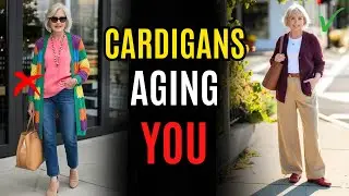 How NOT to Wear Cardigans Over 50 & 60 (What Makes You Look Older) | Aging Tips