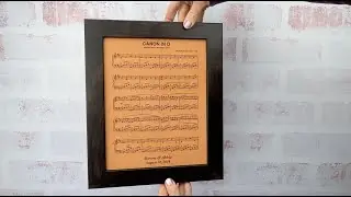 Personalized Leather Sheet Music Gift | Custom 3rd or 9th Anniversary Keepsake by JW Design Studio