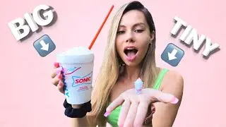 SUPER FUNNY 24 hour MINI FOOD CHALLENGE !! *SO CRAZY*