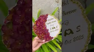 Preserve your wedding garland🌺 #nandhinindni #artjodi #resin #resinart #weddinggarlands #resinframe