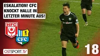 Eskalation! CFC schockt HFC in letzter Minute: Hallerscher FC - Chemnitzer FC | Regionalliga Nordost