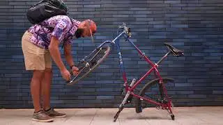 Folding the Tuck Bike and its Folding Wheel