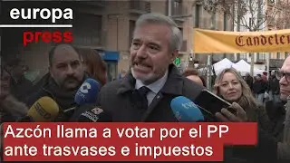 Azc&oacute;n pide concentrar el voto en el PP frente a los trasvases de agua e impuestos