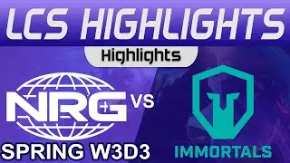 NRG vs IMT Highlights LCS Spring Season 2024 W3D3 NRG vs Immortals by Onivia