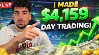 Live Day Trading Making $4,159 in 15 minutes (TRADING IS SO EASY)