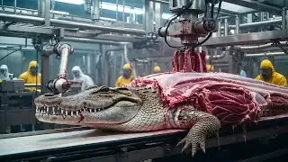 Inside a High-Tech Crocodile Meat Factory: Shocking Production Process