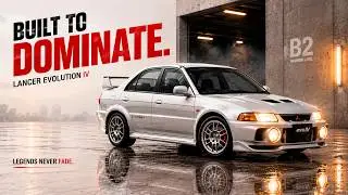 Pop Race 1/64 Mitsubishi Lancer Evolution IV Steel Silver l Cinematic 4K Diecast
