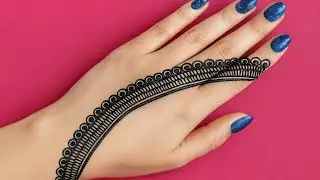 Latest Simple Pretty Beautiful Mehndi design|Back Hand Mehndi design