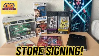 Ashley Eckstein, Taylor Gray, James Arnold Taylor, & Vanessa Marshall Signing at OG Collectibles!