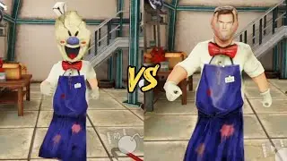 Rod's Mask Jumpscare In Ice Scream 4 Vs Rod's Real Face Reveal Jumpscare In Ice Scream 4