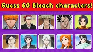 ⚔️👀 Can You Guess 60 BLEACH Characters?! 😱🔥 | The Ultimate Anime Challenge! 🌀