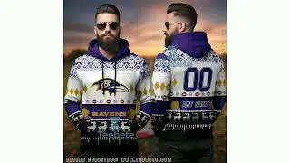 Baltimore Ravens Custom Name Number Ugly 3D Hoodie Holiday Pattern