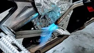 Motorcycle Bent Brake Pedal Fix - Triumph Street Triple 675
