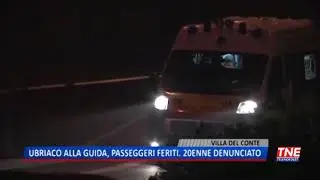 TG (30/04/2019) - UBRIACO ALLA GUIDA, PASSEGGERI FERITI. 20ENNE DENUNCIATO