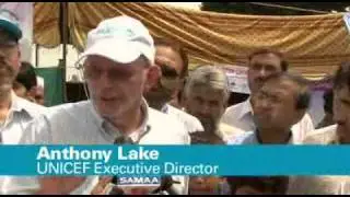 UNICEF Executive Director visits Pakistan's flood stricken Charsadda district