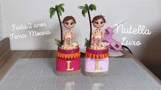 Fazendo Personalizado de Luxo da festa da Luiza, tema Moana - Nutella Luxo