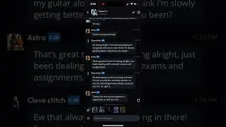 My characters group chat on character ai