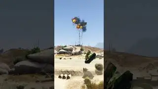 Tank Launches Cruise Missiles To Shoot Down B2 Spirit Bomber Jet-Gta5